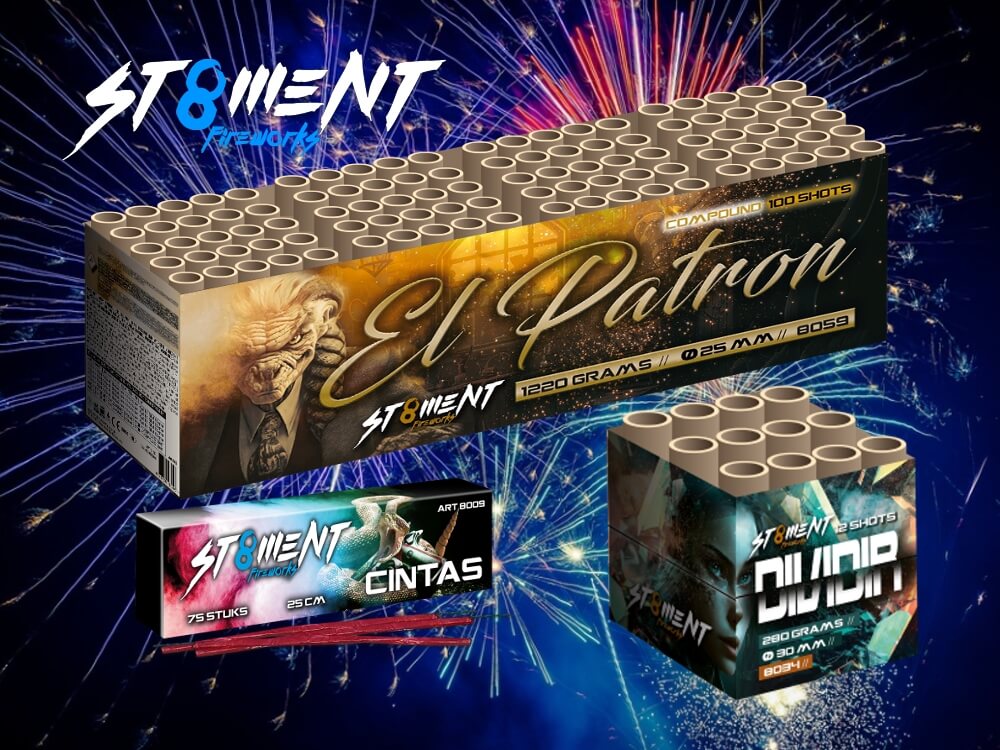 St8ment Fireworks vuurwerk nieuws El Patron Cintas knetterlinten