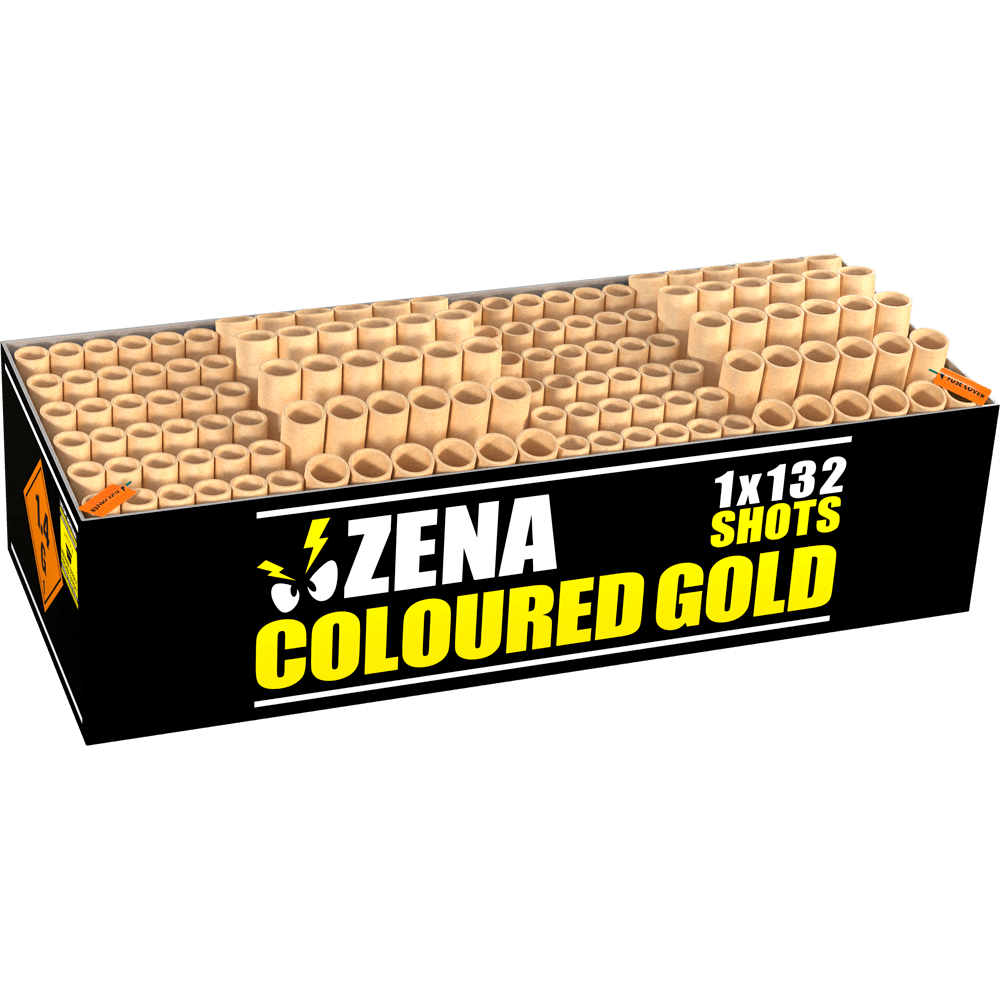 01633 Zena Coloured Gold Zena vuurwerk nieuw 2024 Vuurwerk nieuws