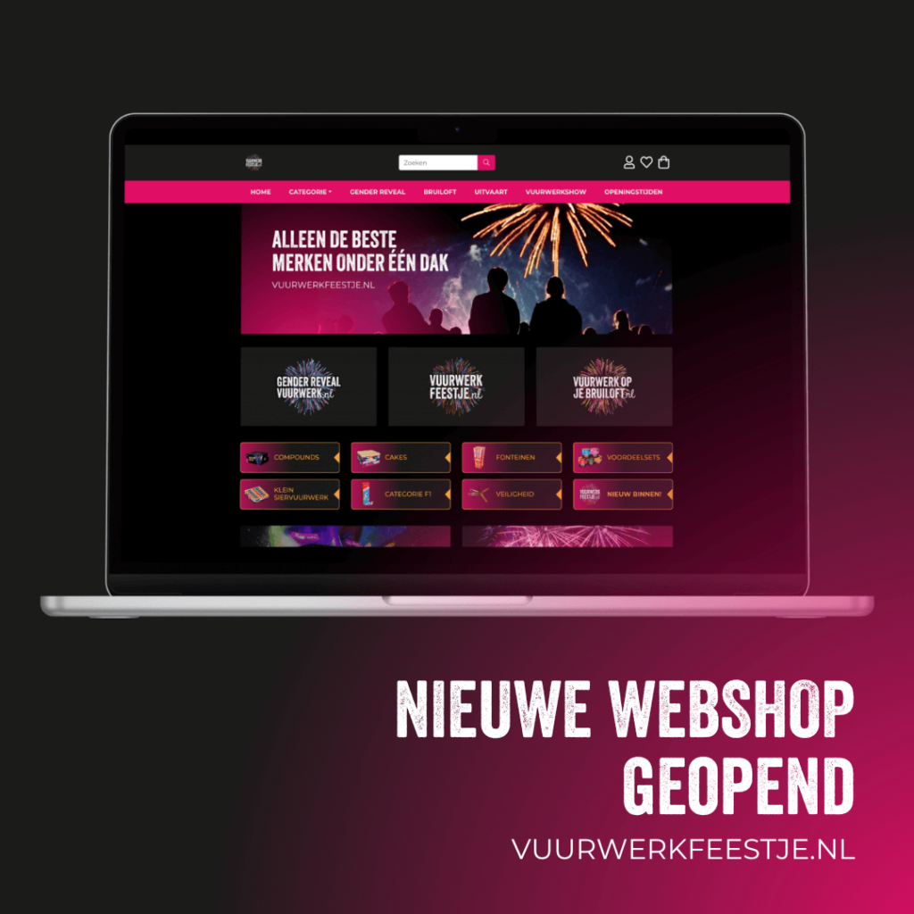 Vuurwerkfeestje.nl nieuwe website vuurwerk nieuws 2024