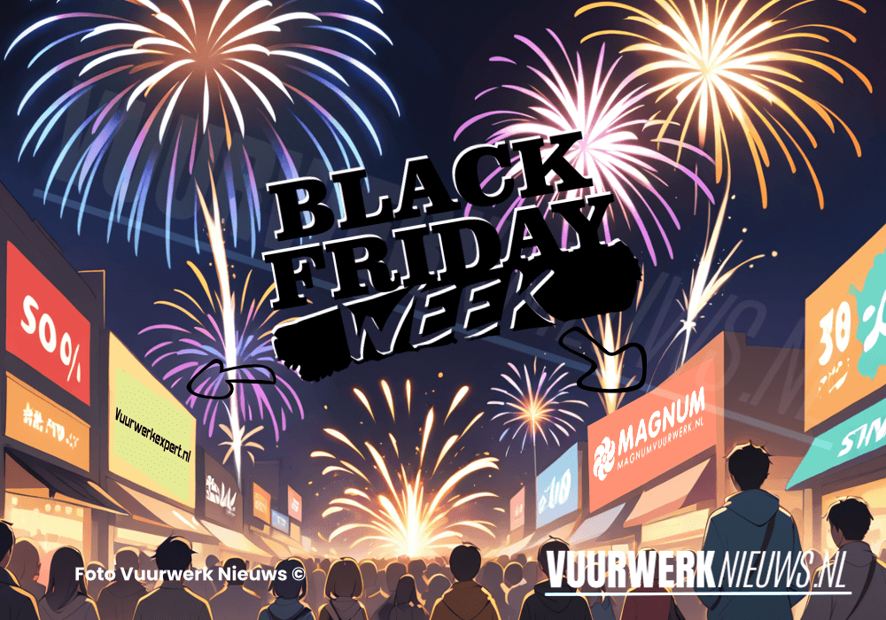 Black friday week Vuurwerkexpert.nl Magnumvuurwerk.nl vuurwerk nieuws 2024 Feuerwerk Lidl Aldi prospekt folder