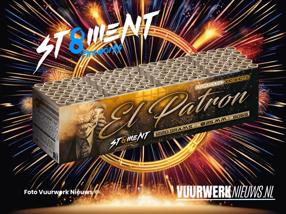 El Patron St8ment Fireworks compound vuurwerk nieuws 2024 Fireworks GBV Weco vuurwerk.nl Bestelvuurwerk.nl St8mentfireworks.nl Wecovuurwerk.nl Devuurwerkwinkel.nl