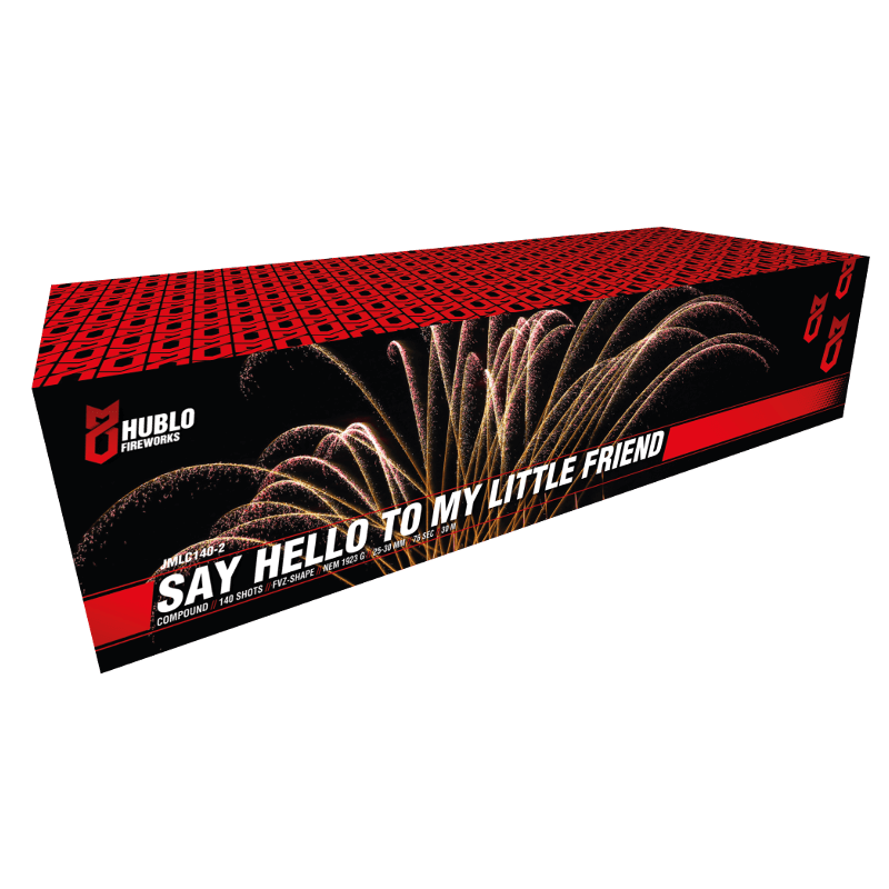 JMLC140-2 SAY HELLO TO MY LITTLE FRIEND Hublo Fireworks Stockholmerstrasse 6 48455 Bad Bentheim Vuurwerk Nieuws 2024