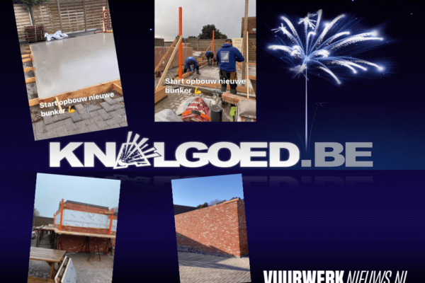 Knalgoed Belgie bouwen nieuwe bunker Hoogstraten Meer Vuurwerkwinkel Vuurwerk nieuws 2024