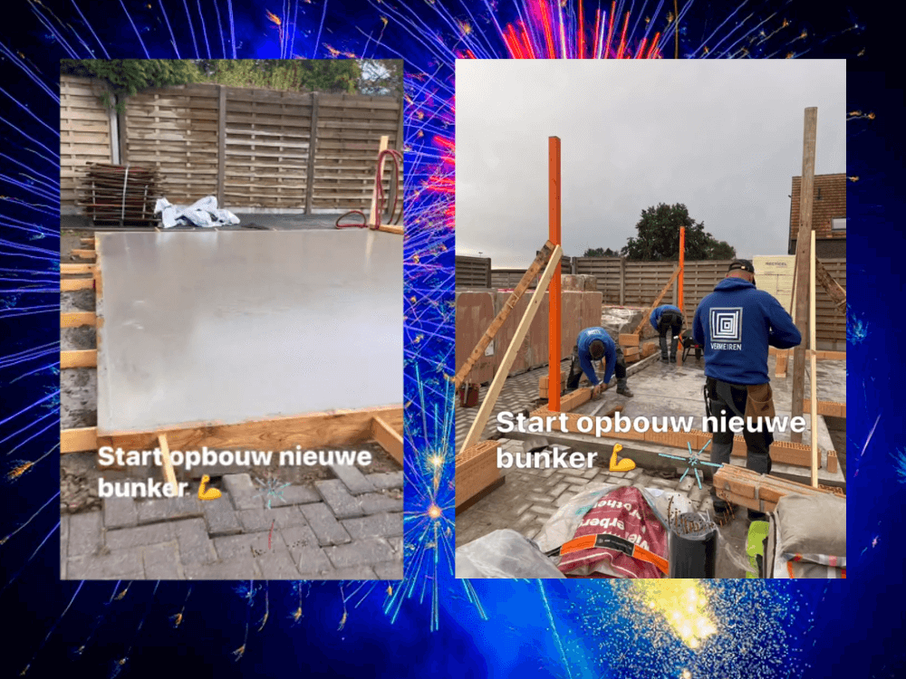 Knalgoed Belgie bouwen nieuwe bunker Hoogstraten Meer Vuurwerkwinkel Hq Fireworks Vuurwerk Nieuws 2024