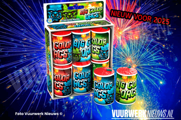 03832 Big Color Orcs Lesli vuurwerk 2025 nieuw product vuurwerk nieuws vuurwerkplanet feuerwerk