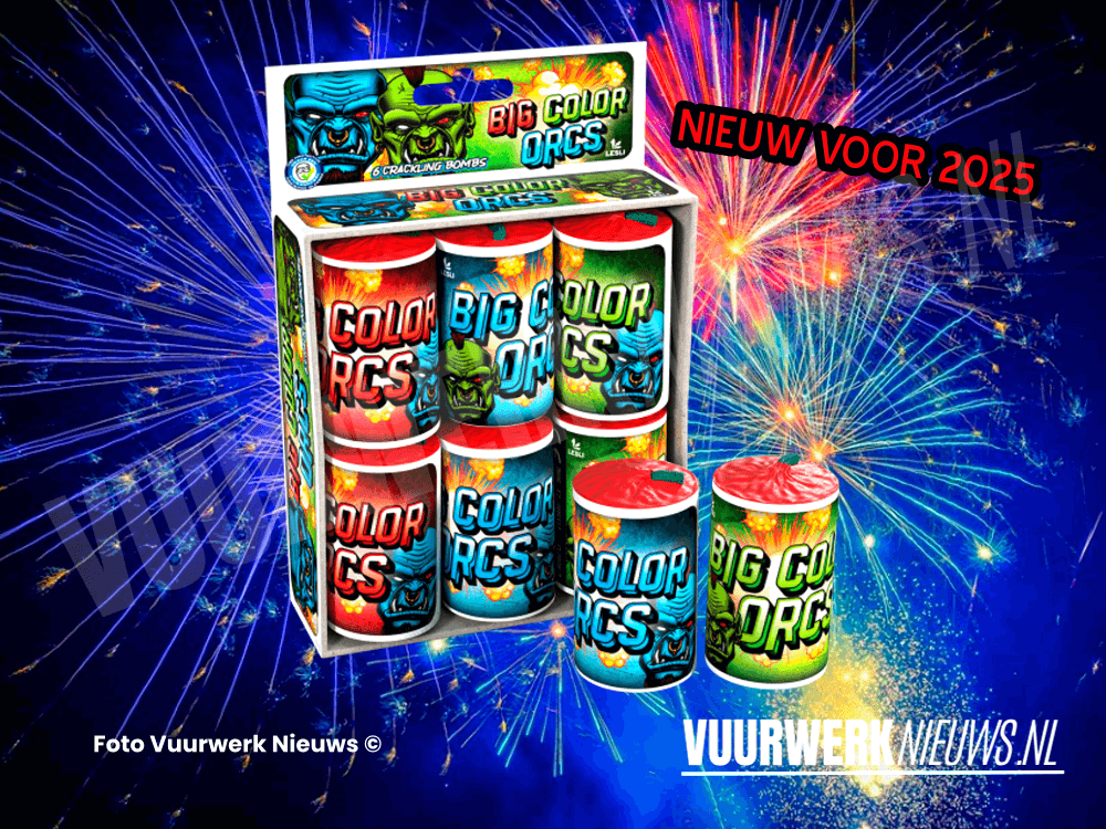 03832 Big Color Orcs Lesli vuurwerk 2025 nieuw product vuurwerk nieuws vuurwerkplanet feuerwerk