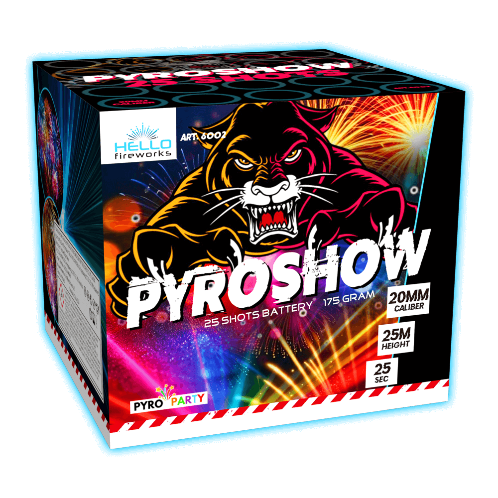 6002 pyroshow Hello Fireworks nieuw 2025 Vuurwerk Nieuws