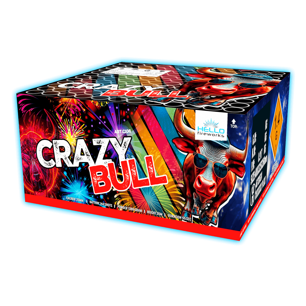 c106 crazybull Hello Fireworks nieuw 2025 Vuurwerk nieuws