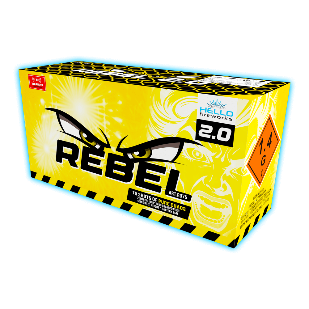 r075 rebel 2.0 Hello Fireworks nieuw 2025 Rauwe fluit Vuurwerk Nieuws